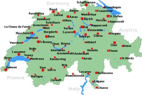 list of cities in switzerland|Places .